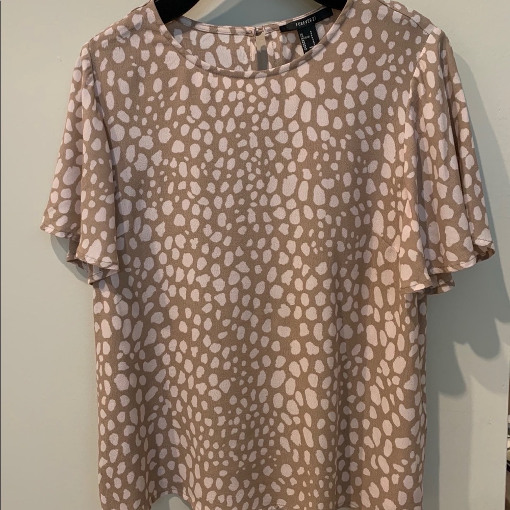 F21 Cheetah Print Blouse